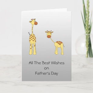 Giraffe Design Fathers Day Card. Card
