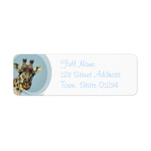 Giraffe Design Return Address Mailing Label