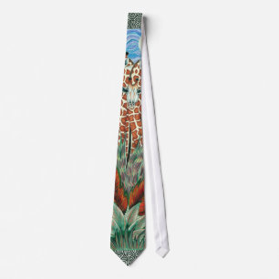 Giraffe design tie