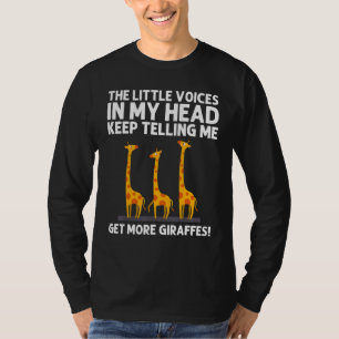 Giraffe Designs For Men Women Safari Wildlife Anim T-Shirt