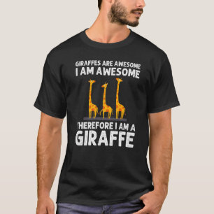 Giraffe Designs For Men Women Safari Wildlife Anim T-Shirt