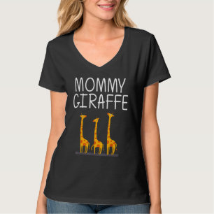 Giraffe Designs For Mum Women Safari Wildlife Anim T-Shirt