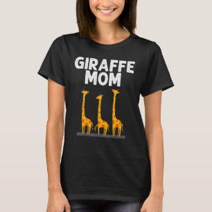 Giraffe Designs For Mum Women Safari Wildlife Anim T-Shirt