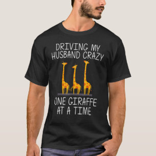 Giraffe Designs For Women Mum Safari Wildlife Anim T-Shirt