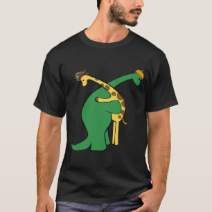 Giraffe Dinosaur Hug Love Dino Animals Safari T-Shirt