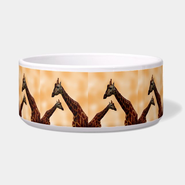Giraffe Double Trouble,  Pet Bowl (Front)