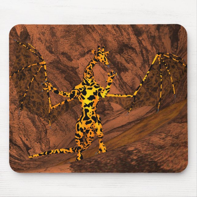 Giraffe Dragon Mouse Mat (Front)