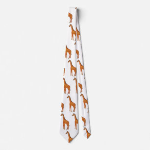 Giraffe Drawing  Colorful Tie