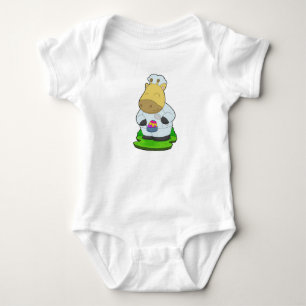 Giraffe Easter Cook Baby Bodysuit
