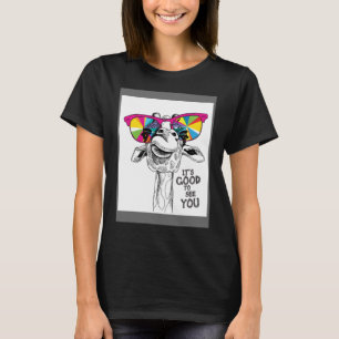 Giraffe Face Mens Animal T-Shirt