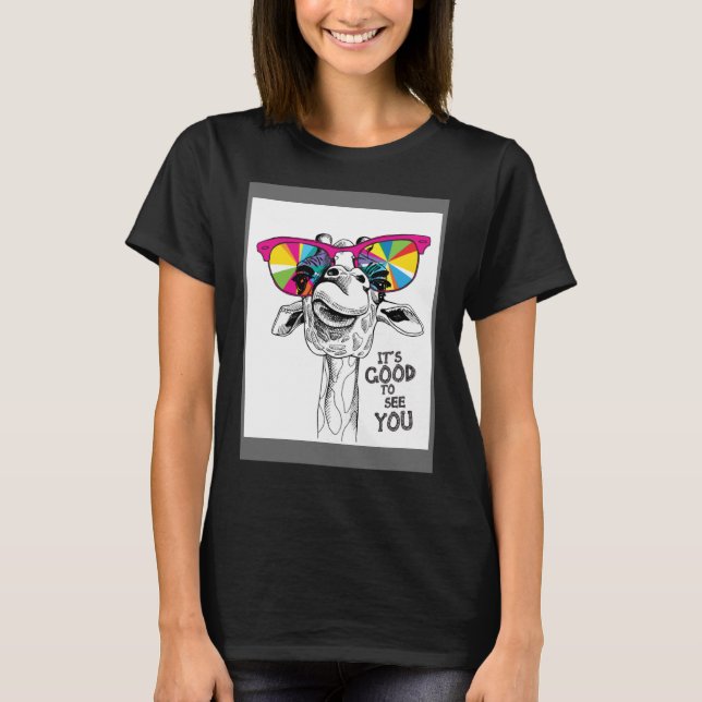 Giraffe Face Mens      Animal T-Shirt (Front)