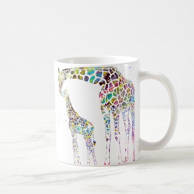 Giraffe family coffee mug (Right)