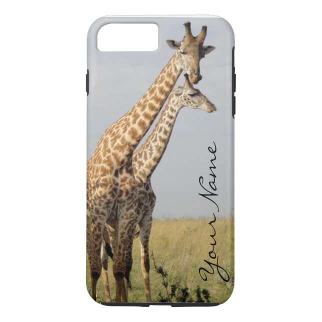 Giraffe Family iPhone 7 Plus Case Personalise! (Back)