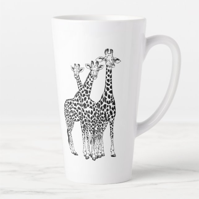 Giraffe family latte mug (Right)