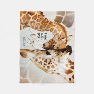 Giraffe fleece blanket