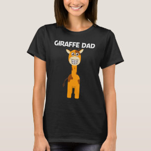 Giraffe For Dad Father Safari Wildlife Animal T-Shirt