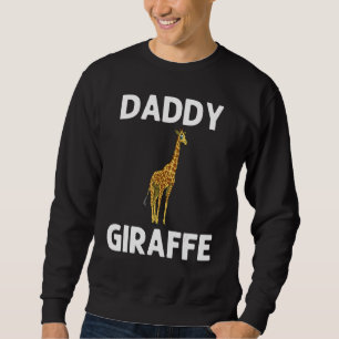 Giraffe For Men Dad Safari Zoo Giraffe Sweatshirt