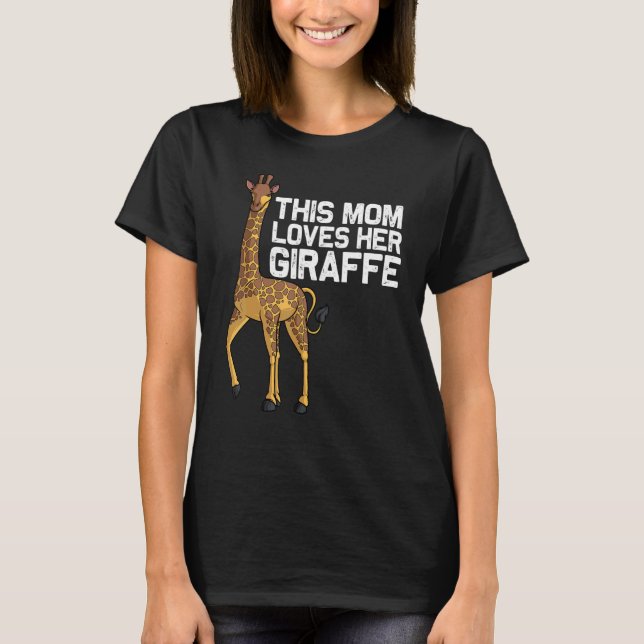 Giraffe For Mum Grandma Women Giraffe T-Shirt (Front)