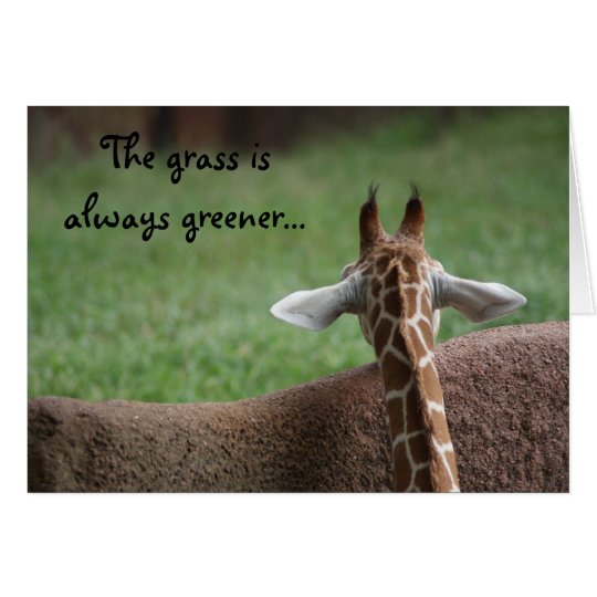 Giraffe friendship card