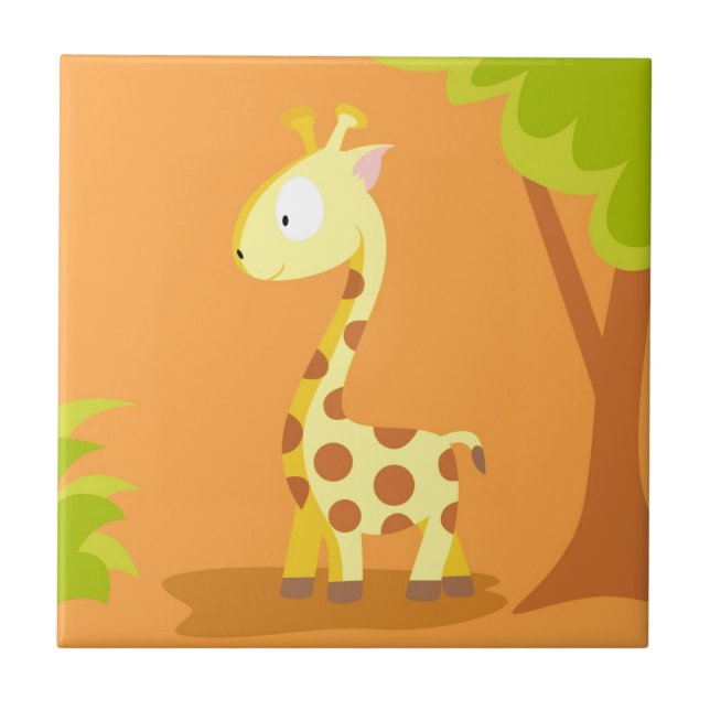 Giraffe from my world animals serie tile (Front)