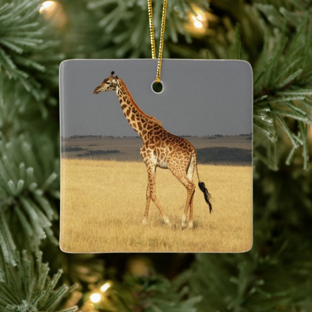 Giraffe full body Africa African Animals Ceramic Ornament (Tree)