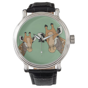 Giraffe Funny Green Watch