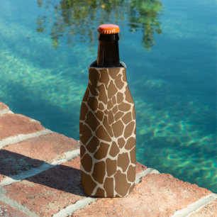 Giraffe Fur Pattern Print Bottle Cooler