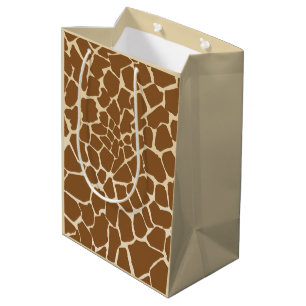 Giraffe Fur Pattern Print  Medium Gift Bag