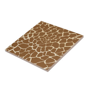 Giraffe Fur Pattern Print Tile