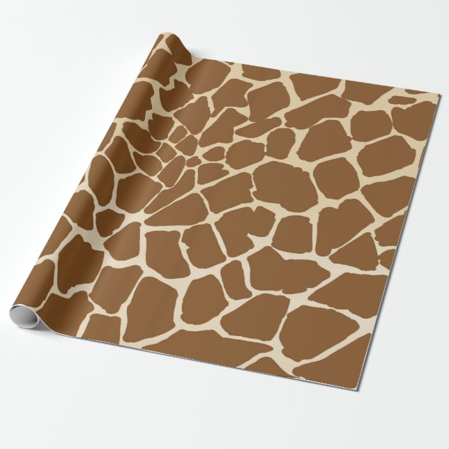 Giraffe Fur Pattern Print  Wrapping Paper (Unrolled)