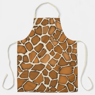 Giraffe Fur Patterned Print  Apron
