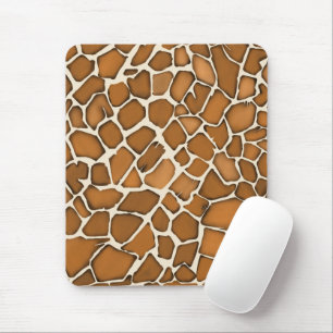 Giraffe Fur Patterned Print  Mouse Mat