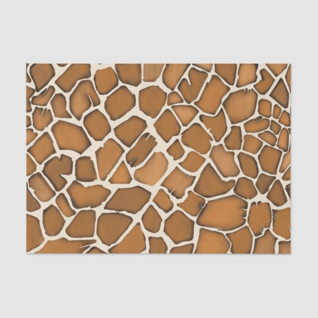 Giraffe Fur Patterned Print  Tissue Paper (Front)