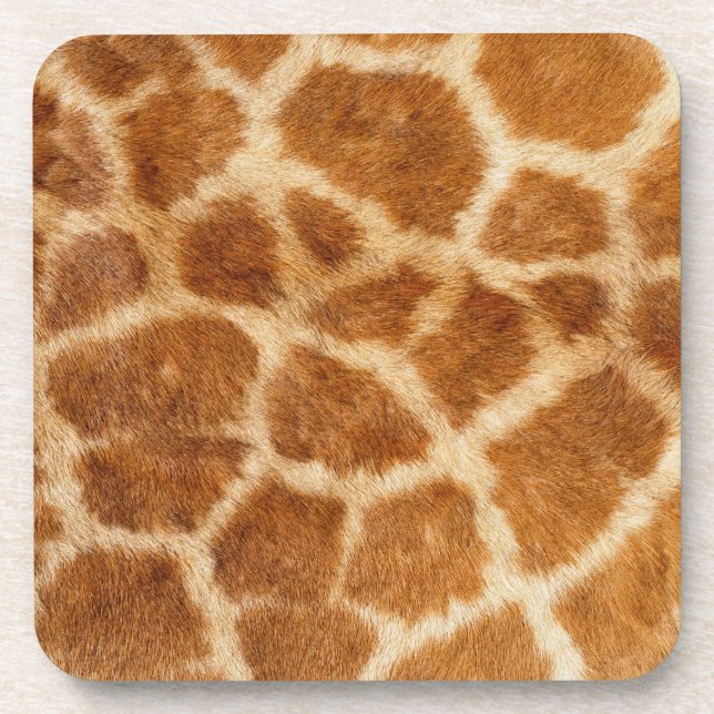 Giraffe Fur Print Coaster (Front)