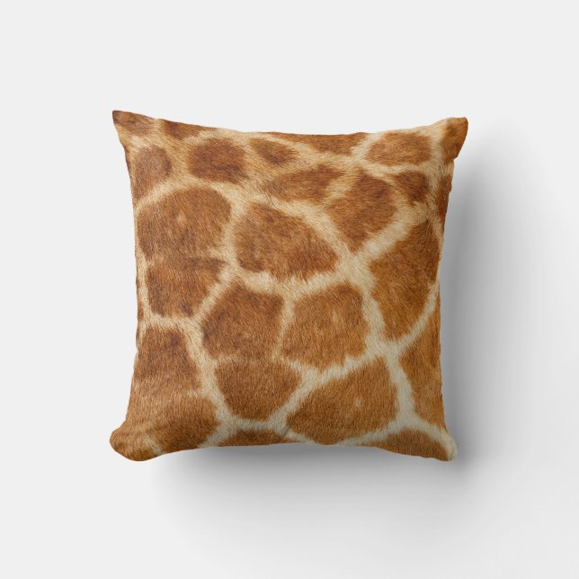 Giraffe Fur Print Cushion (Front)