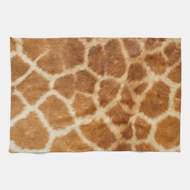 Giraffe Fur Print Tea Towel (Horizontal)