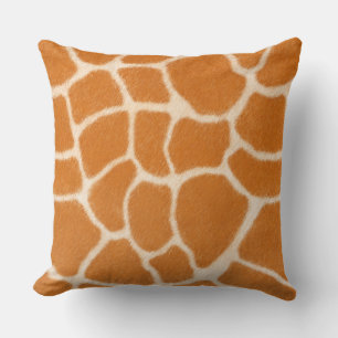 Giraffe Fur Realistic Spotted Wild Animal Large Cushion