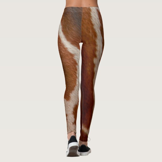 Giraffe Fur | Wild Animal Print Pattern Leggings (Back)
