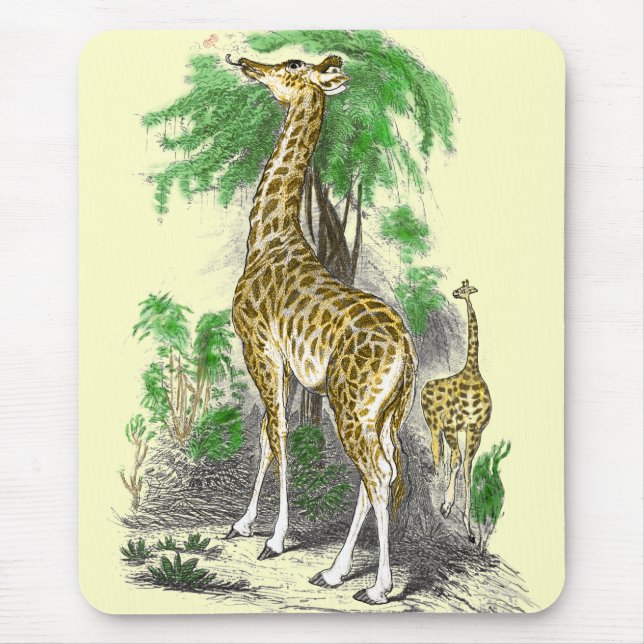 Giraffe Gifts Mouse Mat (Front)