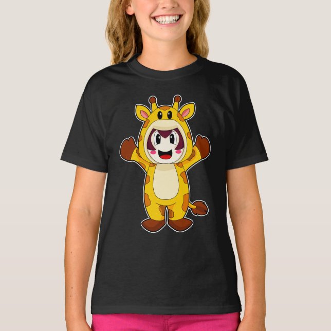 Giraffe Girl Costume T-Shirt (Front)