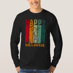 Giraffe  Girls Boys Retro Style Halloween Dinner P T-Shirt