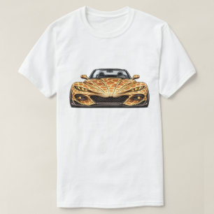 Giraffe Gold Convertible Roadster-BV-PGG FrontView T-Shirt