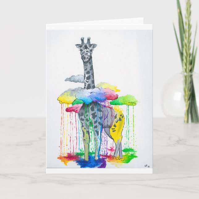 Giraffe Greeting Cards (Blank) (Front)
