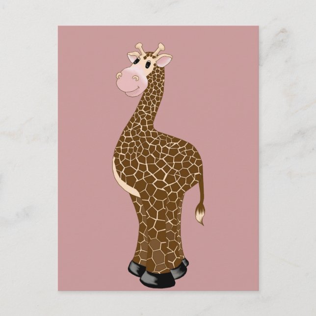 Giraffe Grin Postcard (Front)