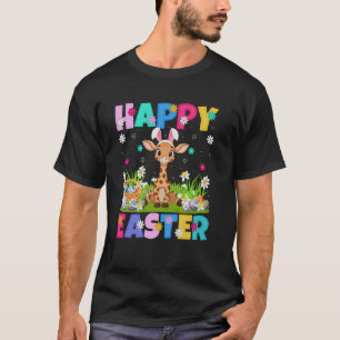 Giraffe Happy Easter Egg Hunt Bunny Ear Giraffe Ea T-Shirt