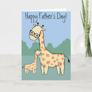 Giraffe - Happy Father's Day Card