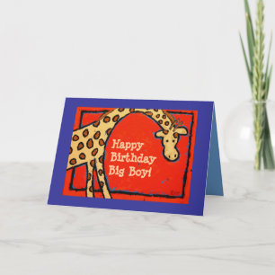 giraffe, HappyBirthdayBig Boy! card