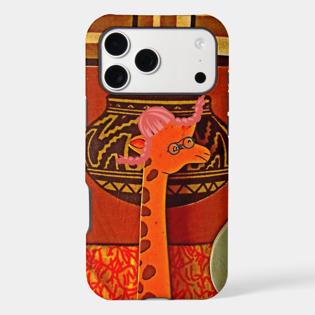 Giraffe Hat Art Print (Back)