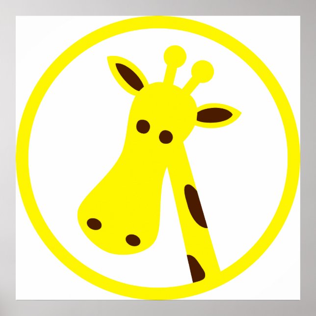 Giraffe Head Poster (Front)