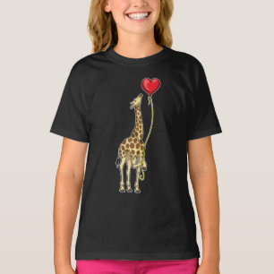 Giraffe Heart Balloon T-Shirt